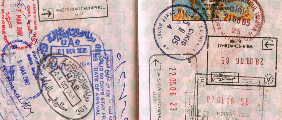 Stempel in einem kandischen Reisepass